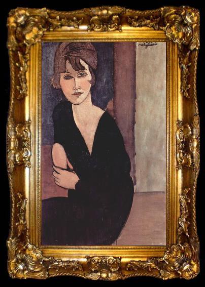 framed  Amedeo Modigliani Portrat der Madame Reynouard, ta009-2